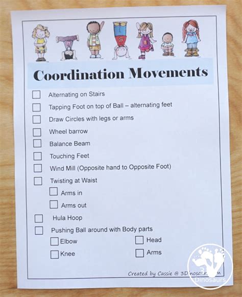 Free Printable Gross Motor Activity Cards - FREE PRINTABLE TEMPLATES