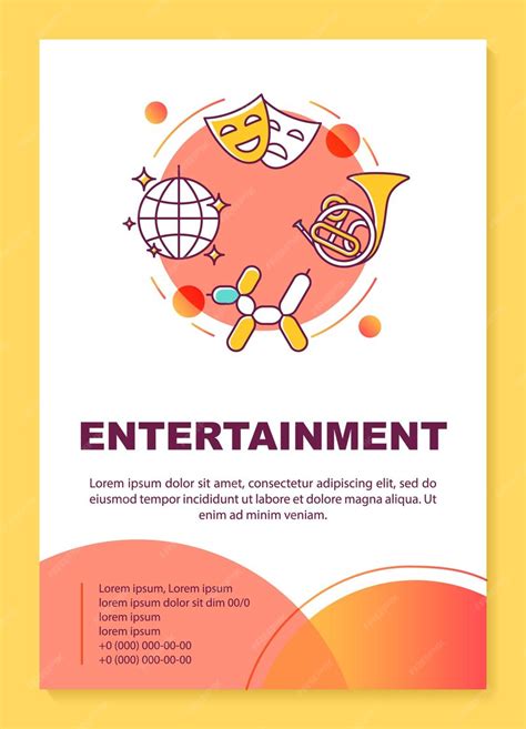 Premium Vector | Entertainment industry poster template layout. Cinema ...