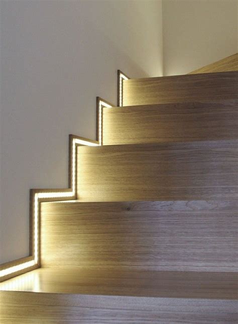 LED strips can so easily enhance your floor design! | Stair lights ...