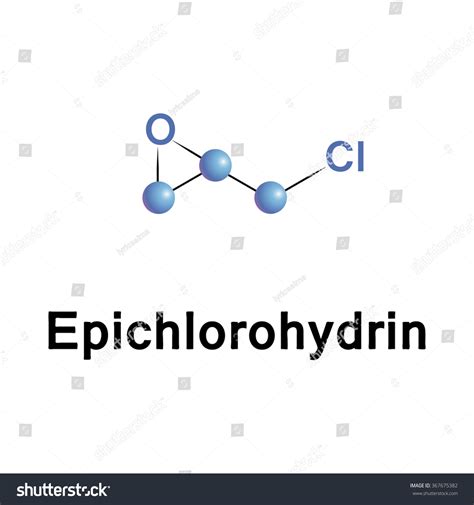 Epichlorohydrin Highly Reactive Compound Used Production Stock Vector ...