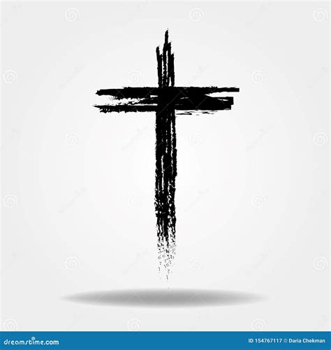 Hand Drawn Cross. Vector Cross Stock Vector - Illustration of cross, draw: 154767117