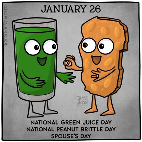 January 26 (every year): National Green Juice Day; National Peanut ...