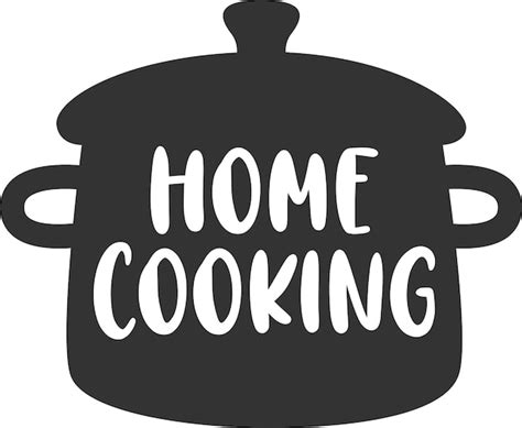 Premium Vector | Home cooking pan logo