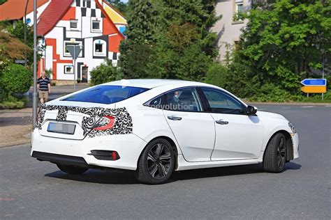 2017 Honda Civic Sedan Spied Almost Undisguised in Europe - autoevolution