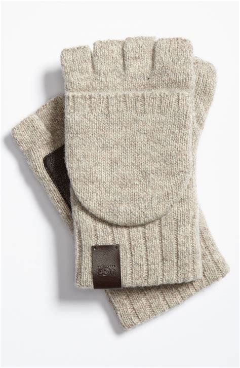 Ugg Knit Convertible Fingerless Gloves in Beige for Men (oatmeal) | Lyst