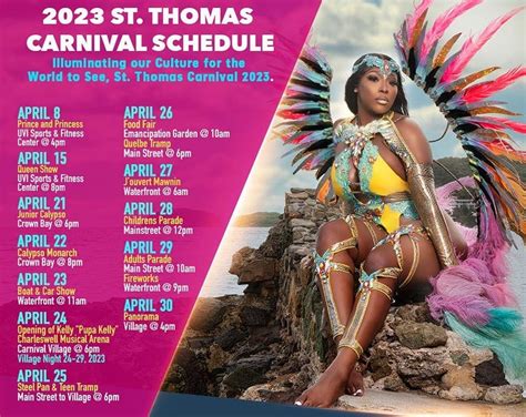 Carnival schedule | St. Thomas Source