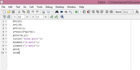 How to plot a sine wave with matlab programming - today gyan