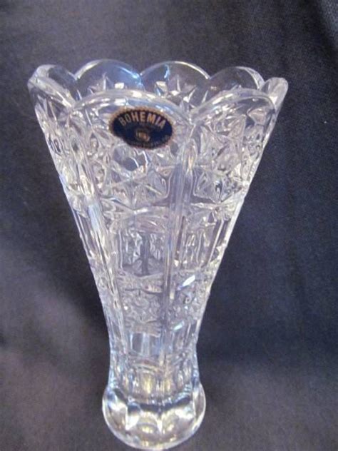 Bohemia Czech Republic Lead Crystal Vase by AtticTreasures4u, $14.00 | Crystal vase, Bohemia ...