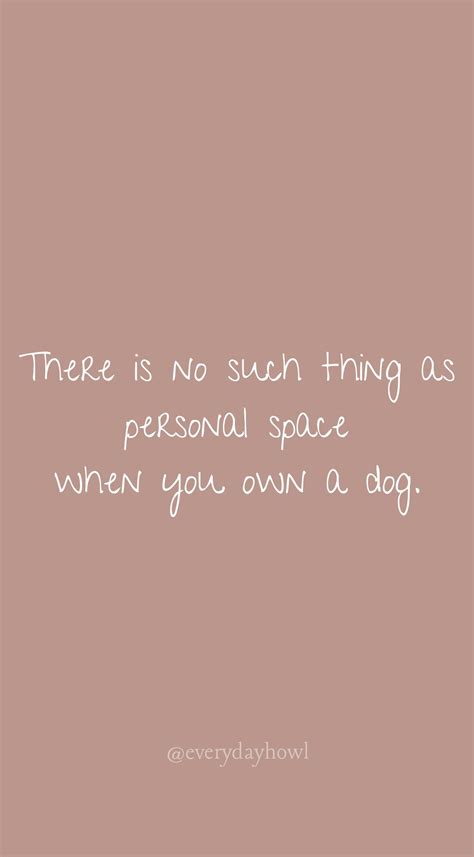 There is no such thing as personal space when you own a dog. | Dog lover quotes, Dog quotes ...