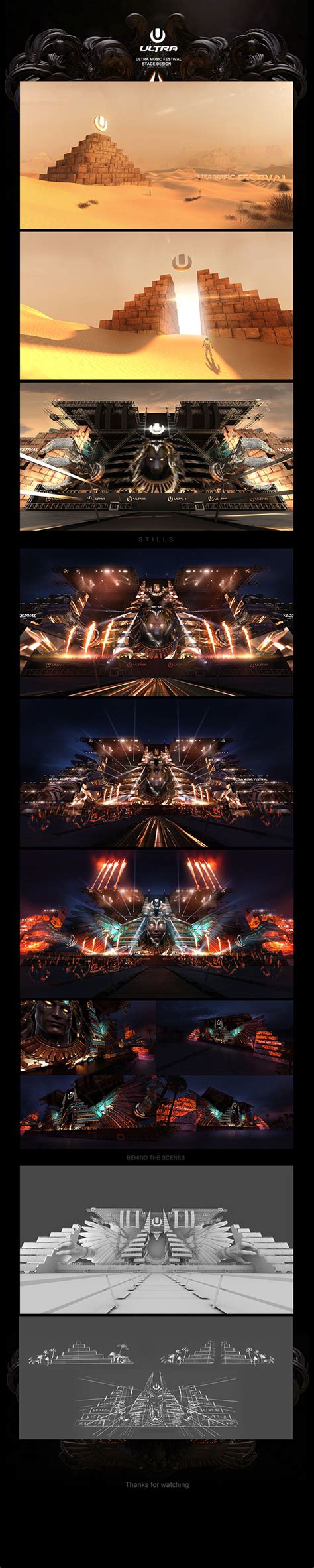 ULTRA MUSIC FESTIVAL STAGE DESIGN :: Behance