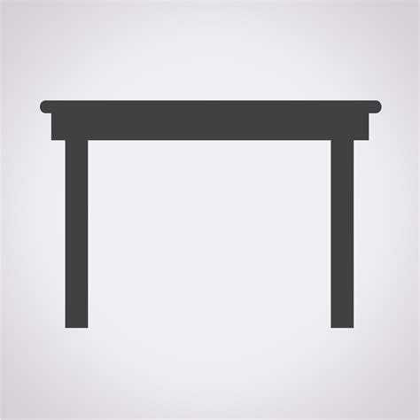 Table Icon symbol sign 649600 Vector Art at Vecteezy