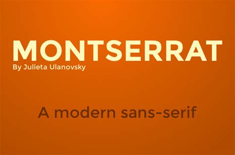 Montserrat Google Font - Creative Fonts