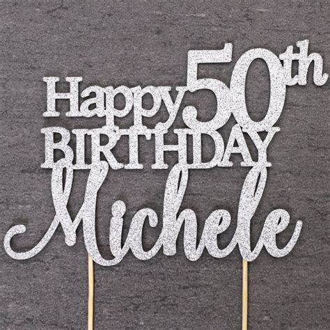 50 Cumpleaños Topper 50th Cumpleaños Topper Cincuenta | Etsy