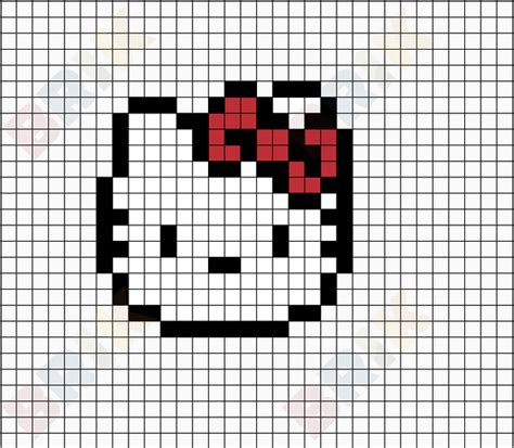 Thủ công Cute Hello Kitty Pixel Art Thắp sáng không gian của bạn!