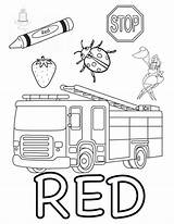 Preschool Color Recognition Coloring Sheets  Classful sketch template