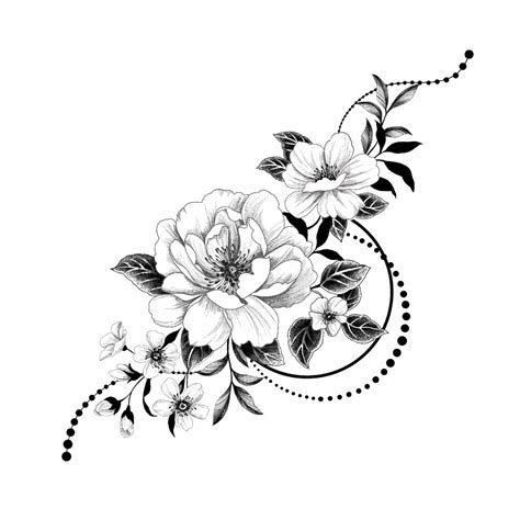 Flower Tattoo Png Download - Tattoo World