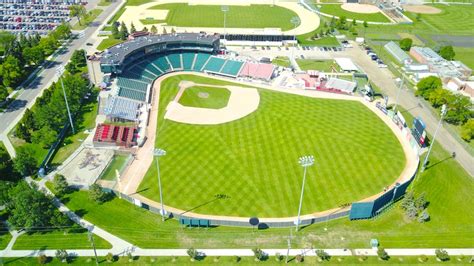 Free stock photo of aerial, baseball field, stadium