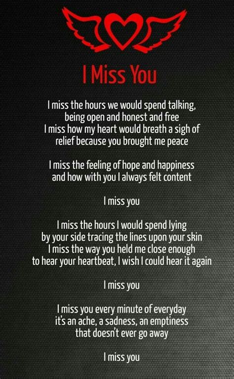 Love You Poems, I Miss You Quotes For Him, Love Poem For Her, Missing ...