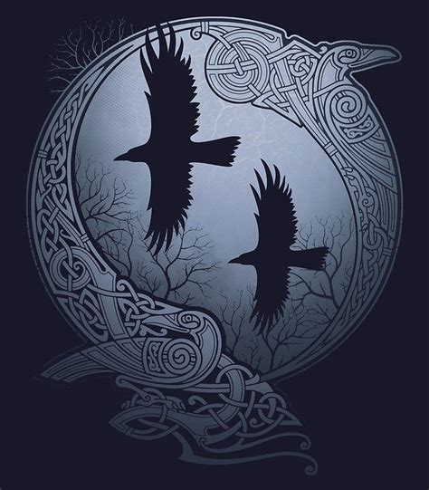 "ODIN'S RAVENS" Canvas Print for Sale by RAIDHO | Raven art, Norse ...