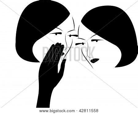 Young Friends Gossiping Silhouette Vector Images, Illustrations & Vectors (Free) - Bigstock