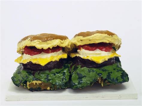 Claes Oldenburg [Two Cheeseburgers, with Everything (Dual Hamburgers)], 1962 | Claes oldenburg ...