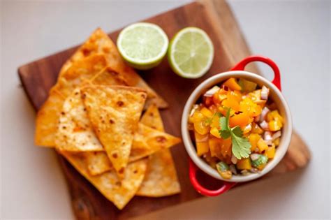 Homemade Tortilla Chips & Yellow Tomato Salsa Recipe