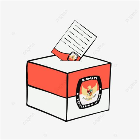 Election Ballot Box, Voting Box Vector Illustration Design, Kpu ...