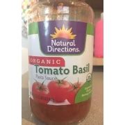 Natural Directions Tomato Basil Pasta Sauce: Calories, Nutrition Analysis & More | Fooducate