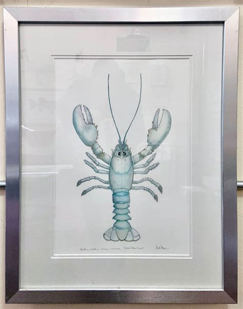 Rare Albino Lobster Original Painting - A One of a Kind Masterpiece