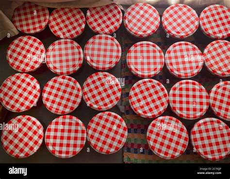 Old fashioned, storage, jam, homemade, self-sufficiency Stock Photo - Alamy