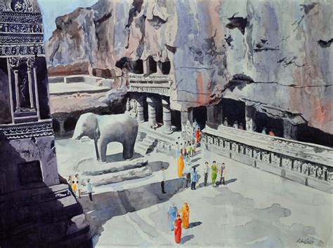 Ellora Caves Paintings