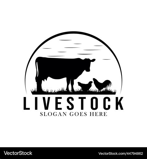 Vintage livestock logo inspiration Royalty Free Vector Image