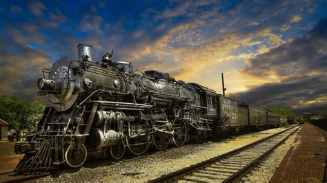 🔥 Free Download Fantastic Santa Fe Steam Train Hdr Wallpaper by ...