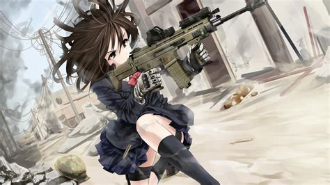 Tactical Anime Girl Wallpapers - Wallpaper Cave