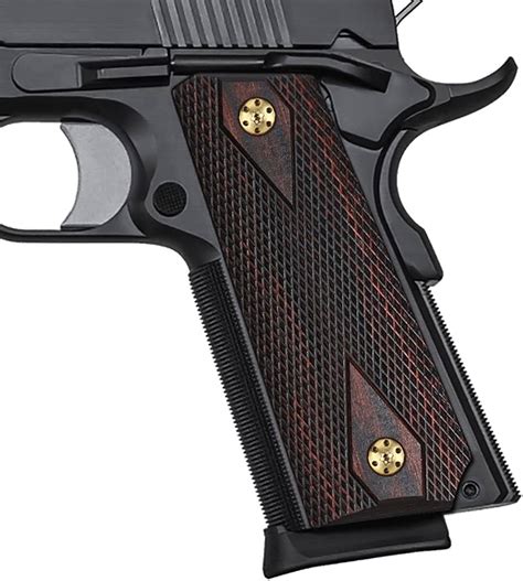 Pachmayr Laminated Wood Grips 1911 Officer Rosewood Checker, 50% OFF