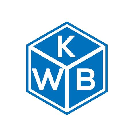 KWB letter logo design on black background. KWB creative initials letter logo concept. KWB ...