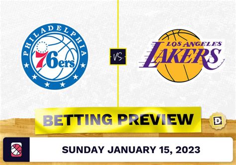 76ers vs. Lakers Prediction and Odds - Jan 15, 2023