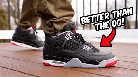 Jordan Bred 4 On Feet Shop | bellvalefarms.com