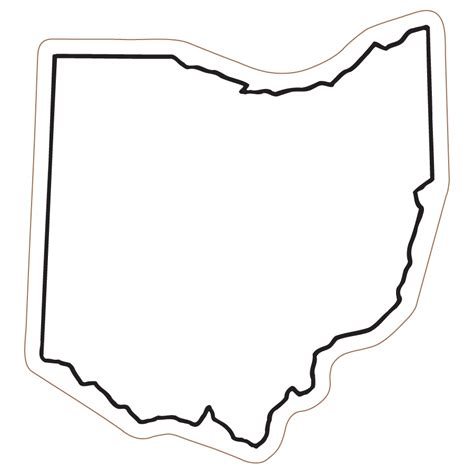 State Of Ohio Outline Map