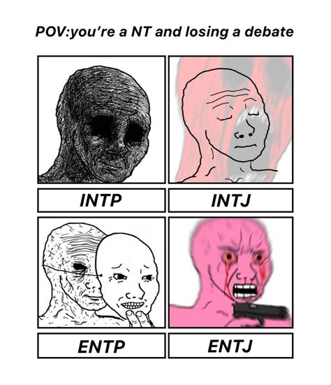 INTP/INTJ/ENTP/ENTJ meme | Intj, Mbti character, Intp personality