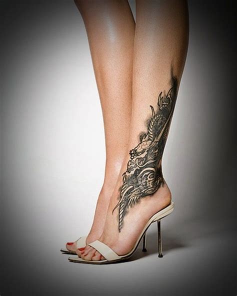 Oooohhh! We just LOVE these sultry calf tattoos! ;) | Ankle tattoos for women, Ankle tattoo ...