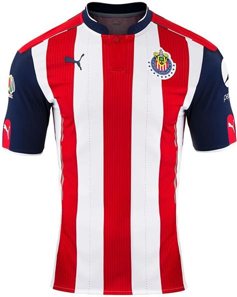 Puma 2016/17 Chivas Authentic Home Jersey | Soccer shirts, Soccer ...