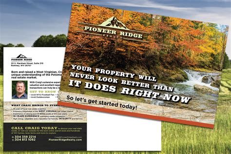 Pioneer Ridge Realty Postcard - Bold Print Design Studio