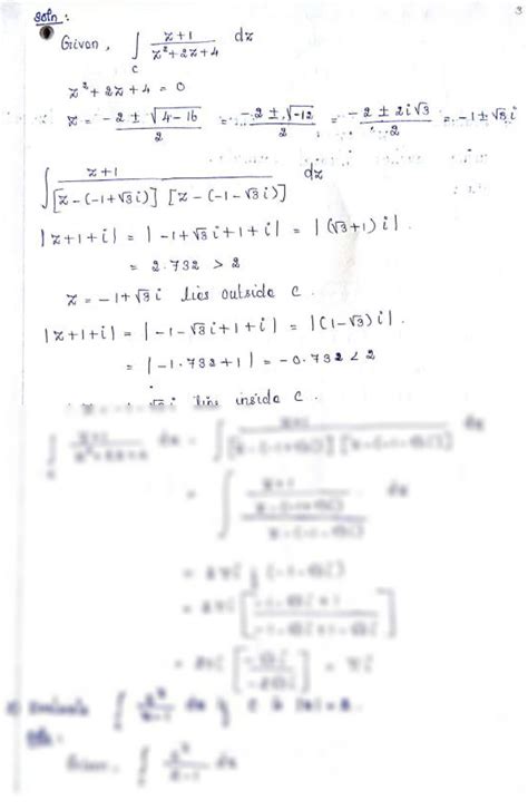 SOLUTION: Cauchy s integral formula examples - Studypool