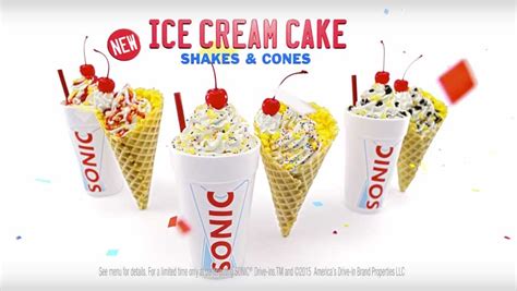 Birthdays In A Cup: Sonic Now Has Ice Cream Cake Milkshakes