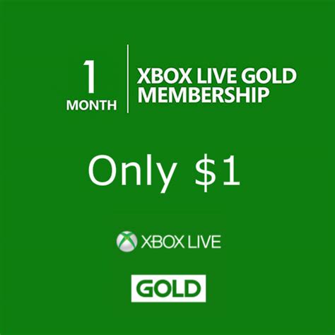 90% off 1-Month Xbox Live Gold Membership : Only $1 | MyBargainBuddy.com