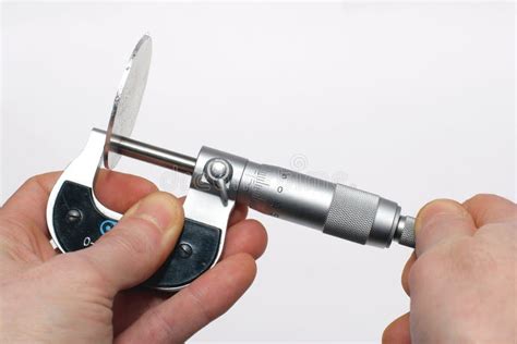 Measuring With A Micrometer Royalty Free Stock Photo - Image: 1823095