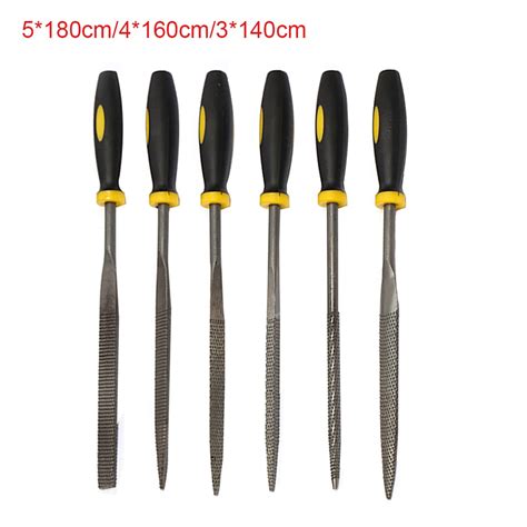 6pcs 140 Metal File Mini Assorted Rasp Diamond Needle File set Repair Tool Jewelry Wood Grinding ...