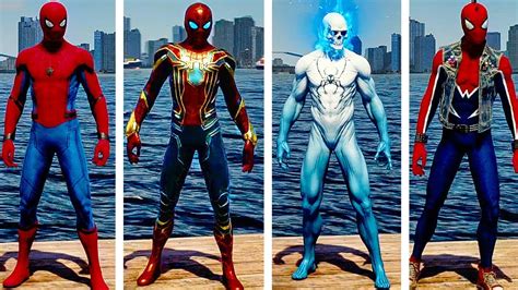 SPIDER MAN PS4 All Suits And Suit Powers UNLOCKED Free Roam Gameplay ...