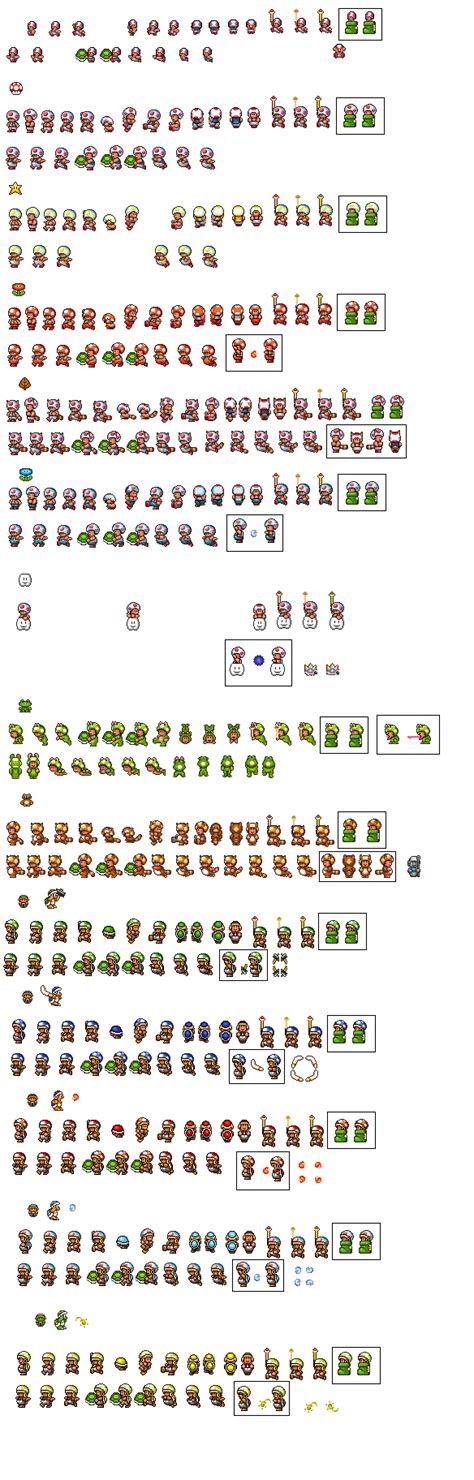 Super Mario 3 Toad sprites by Frobie-Mangaka on DeviantArt